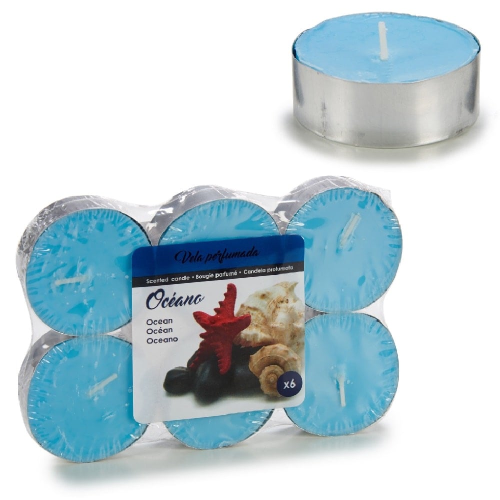 Candelo aroma de magnolia, para rellenar, incluye 5 velas con portavelas de té Juego de 17 velas aromáticas 