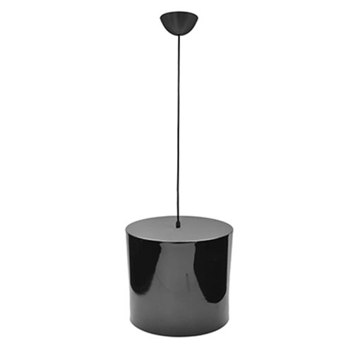 Lámpara cilíndrica de acrílico, para techo completa negro - Acril