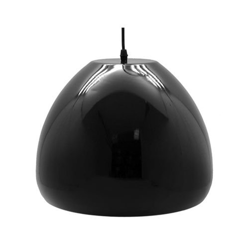 Lámpara de acrílico colgante, semiesfera negro - Acril