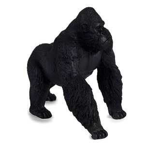 Figura decorativa de gorila andando, negro – Bwindi