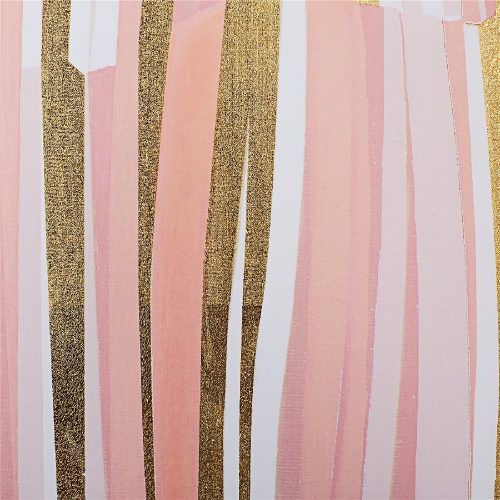 Detalle. Set 2 lienzos impresos, 30% pan de oro, abstractos, tonos rosa - Arboli