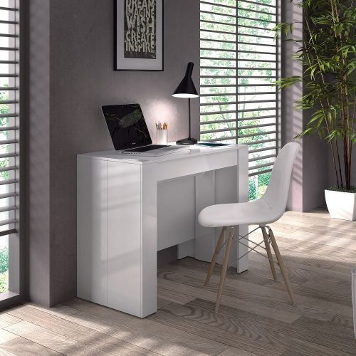 Mesa extraíble, 5 distintas posiciones, para diferentes usos, blanca, escritorio - Alaraz