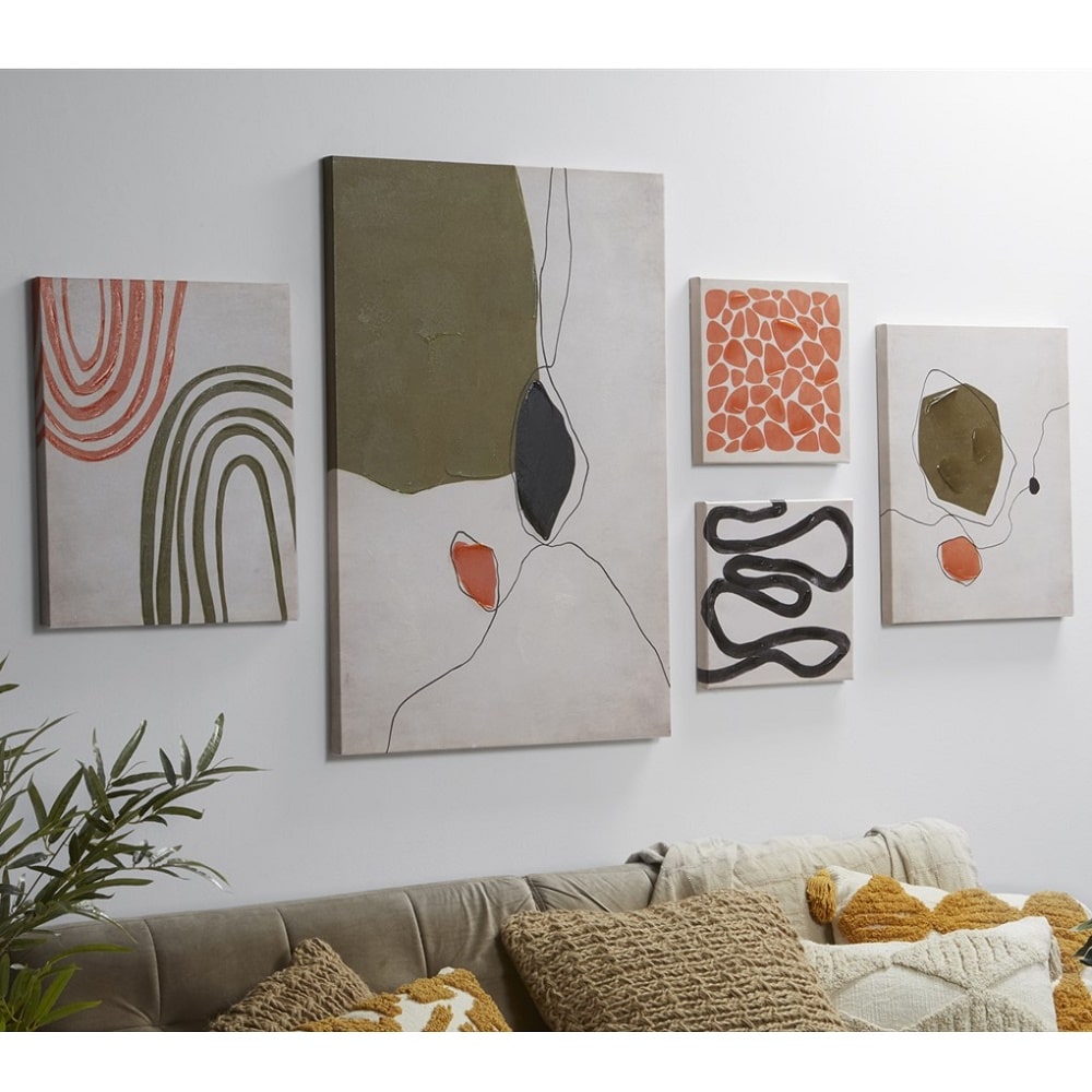 Transforma tu hogar con lienzos decorativos modernos y abstractos.
