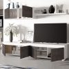 Conjunto reversible mueble TV, módulo superior 1 puerta, estante colgar,  221 cm - Alella - MEBLERO