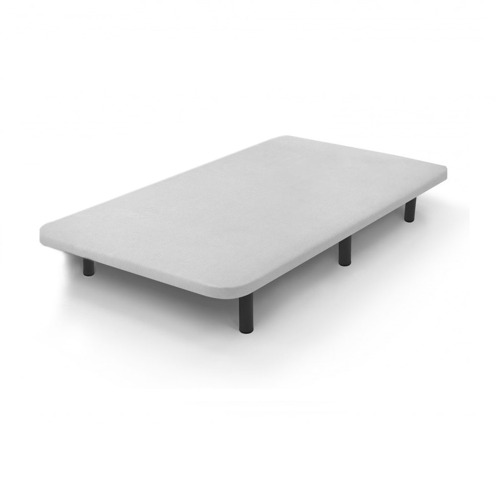 Base metálica con patas, tapizada con tejido AirFresh 2D - Tapibase Blanco 105 x 190
