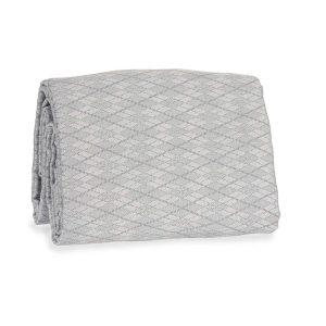 Colcha cama de poliéster y algodón, diseños varios, 240 x 260 cm, rombos gris - Alcover