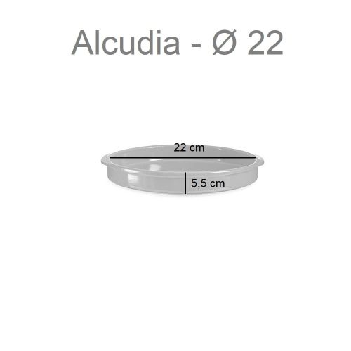 Medidas cazuela de barro redonda con asas, disponibles en varios tamaños, 22 cm - Alcudia