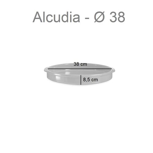 Medidas cazuela de barro redonda con asas, disponibles en varios tamaños, 38 cm - Alcudia