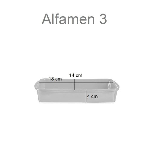 Medidas fuente de barro rectangular con asas laterales, distintos tamaños, 18 x 14 cm - Alfamen