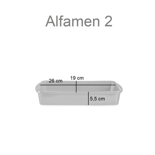 Medidas fuente de barro rectangular con asas laterales, distintos tamaños, 26 x 19 cm - Alfamen