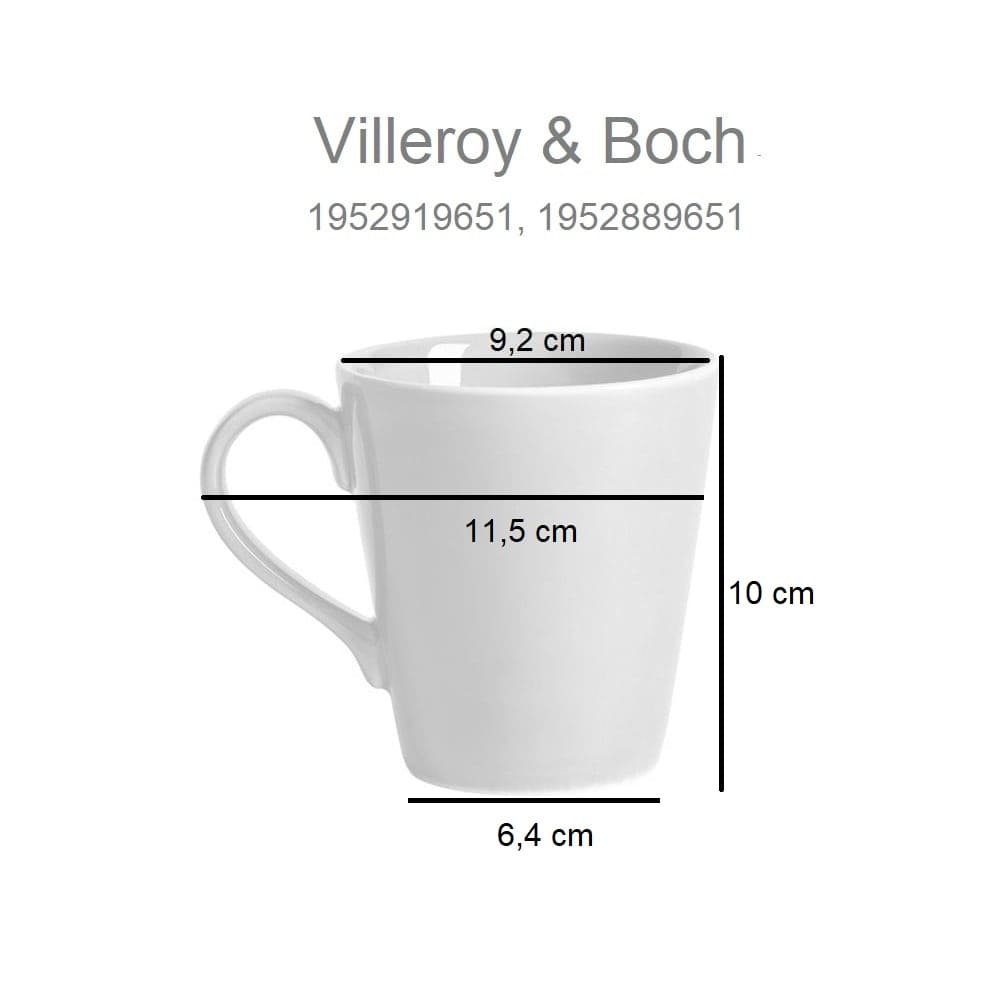 Taza grande con asa, alta, porcelana, 350 ml - Villeroy & Boch