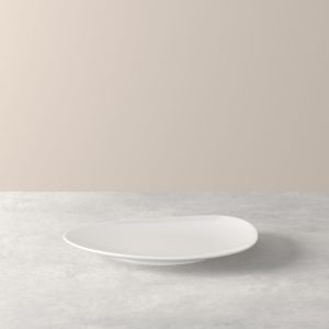 Plato de desayuno, porcelana, forma irregular, 21 cm, blanco. - Organic, Villeroy & Boch