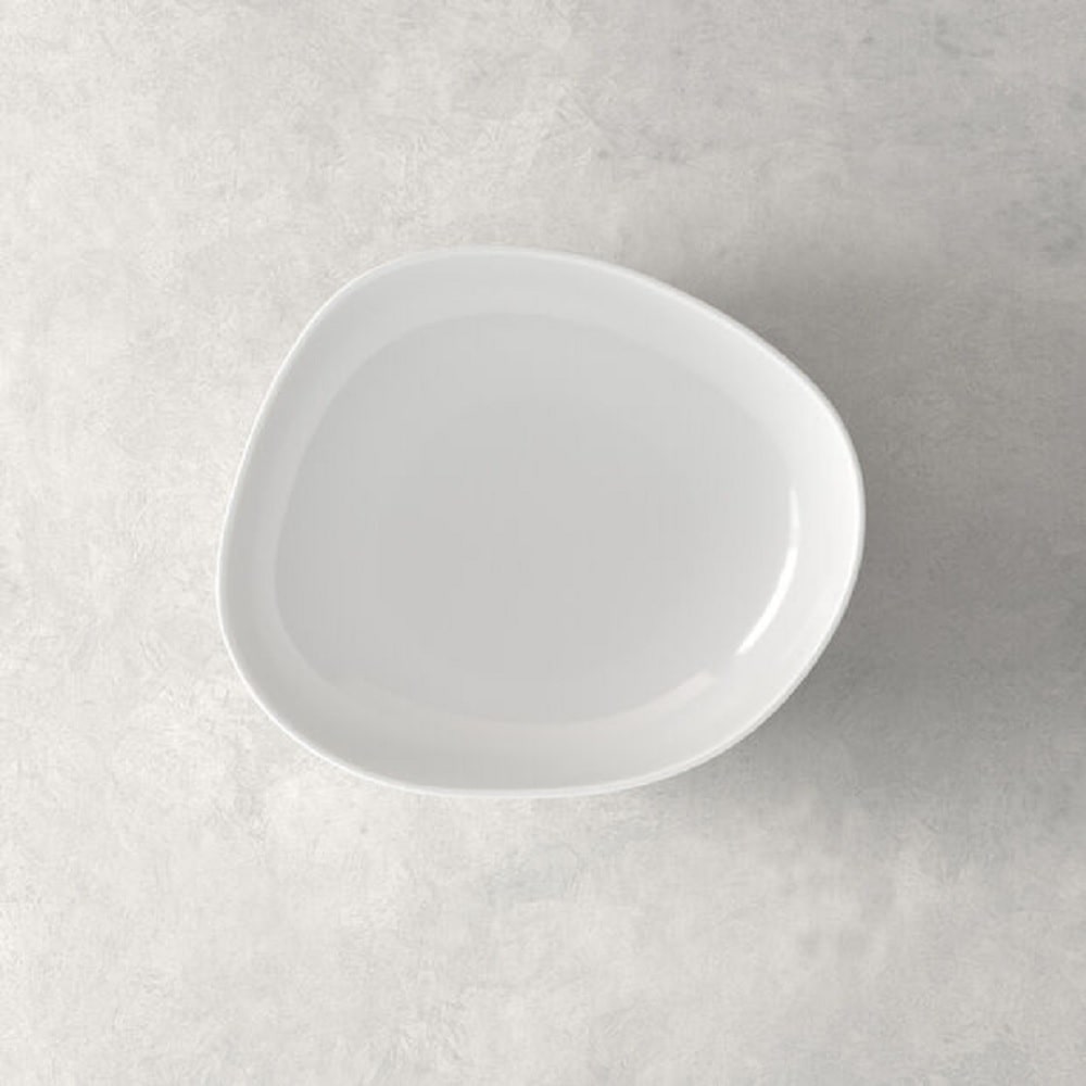 Plato hondo, porcelana, forma irregular, 20 cm - Organic, Villeroy & Boch Blanco