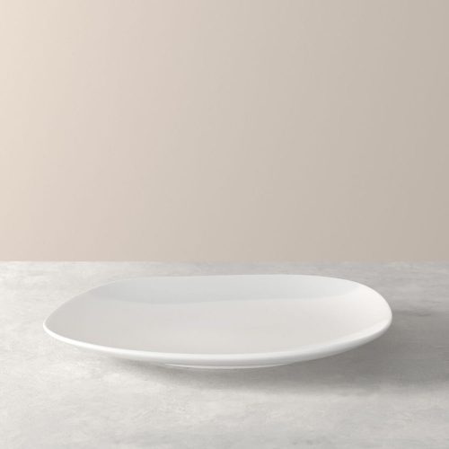 Plato llano, porcelana, forma irregular, 28 cm, blanco. - Organic, Villeroy & Boch