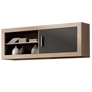 Hanging Shelf with One Door and Open Compartment - Verona