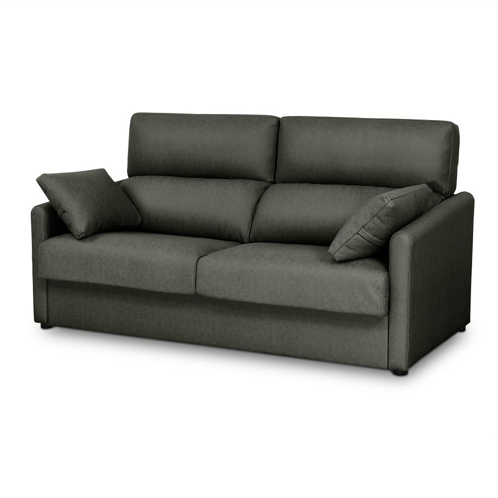 Sofá chaise longue cama apertura italiana, arcón, colchón 12 cm