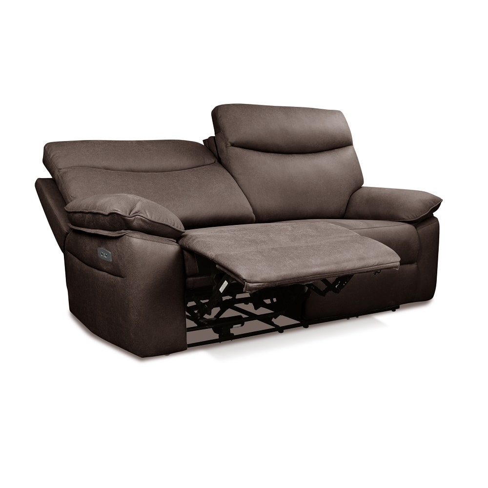 Sofá relax eléctrico 2 plazas sofás reclinables en piel o tela Nepi