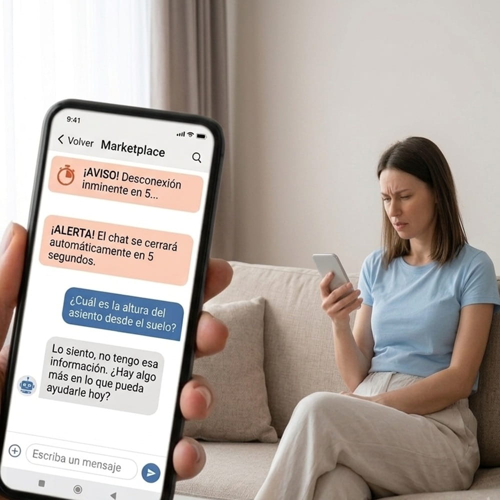 Antes de comprar un mueble, asegúrate de poder contactar directamente con la tienda.